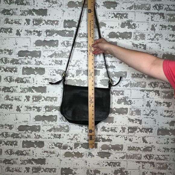Coach | vintage black leather crossbody bag as is - Picture 6 of 14